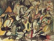 Arshile Gorky the leaf of the artichoke ls an owl oil painting artist